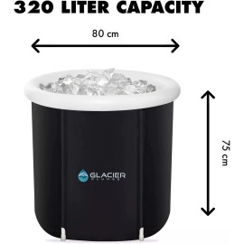 Glacier Pod Portable Ice Bath Cold Plunge Tub Bathtub Travel Case For Athletes