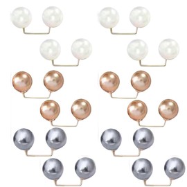 Brooch Pins 12 Pcs Pearl Brooch Brooch Pearl Tack Pin Stall Pin for Women, Metal