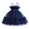 6M-9T - Vestido de fiesta con volantes para bebés y