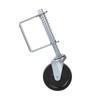 FTVOGUE 4 Inch Spring-Loaded Gate Castor Rubber Gate Wheel Spring