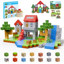 Magnetic Blocks 110PCS magnetic blocks for kids, Mine Magnetic Building World Blocks Set, Toys for for 3+ Year Old Boys & Girls, Creative Kids Games Kids Toys
