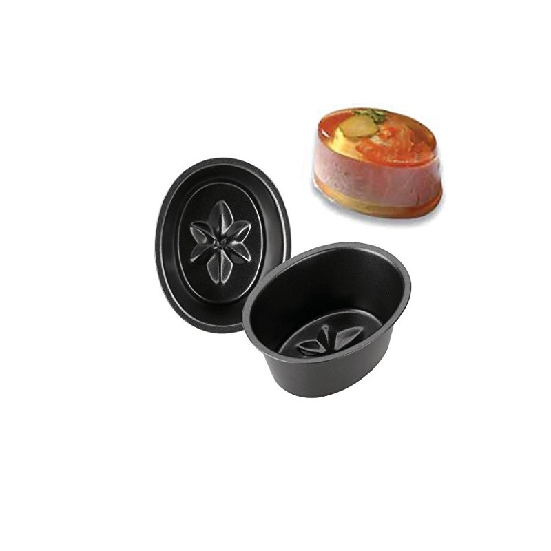 Ibili Aspic Mould Moka 8x6 cm of Rolled Steel Plate,