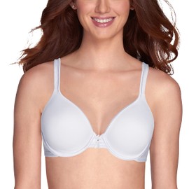 Vanity Fair Womens With 2-way Convertible Straps, Body Caress Full Coverage, Lightly Lined Cups Up To Dd Bra, Underwire - White, 42C US