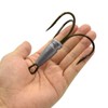 4 Pcs Snagging Hooks Snagging Weighted Treble Hooks （6/0, 8/0,