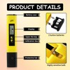 BakeWhiz Digital pH Meter, 0.00-14.00 High Precision pH Pen, Digital