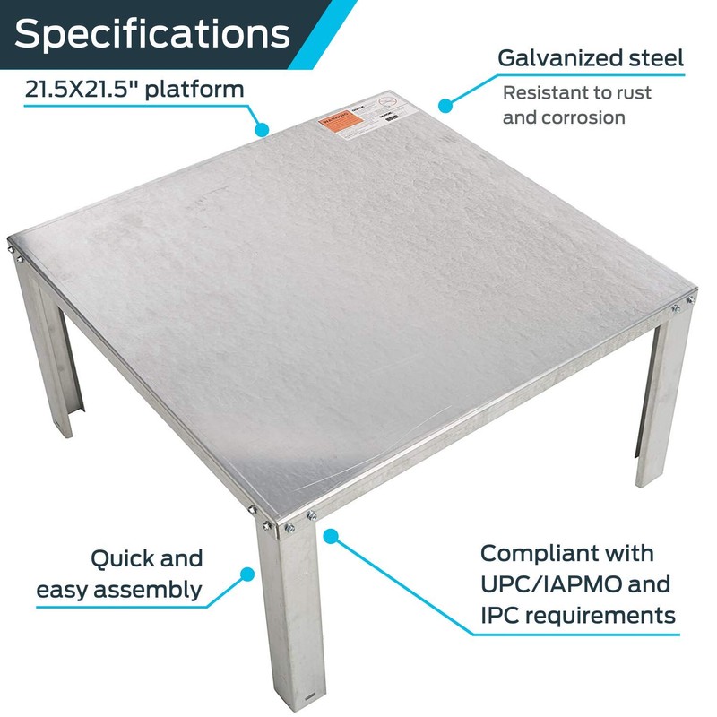 HoldRite QuickStand 22 Inch Water Heater Stand, Up to 52