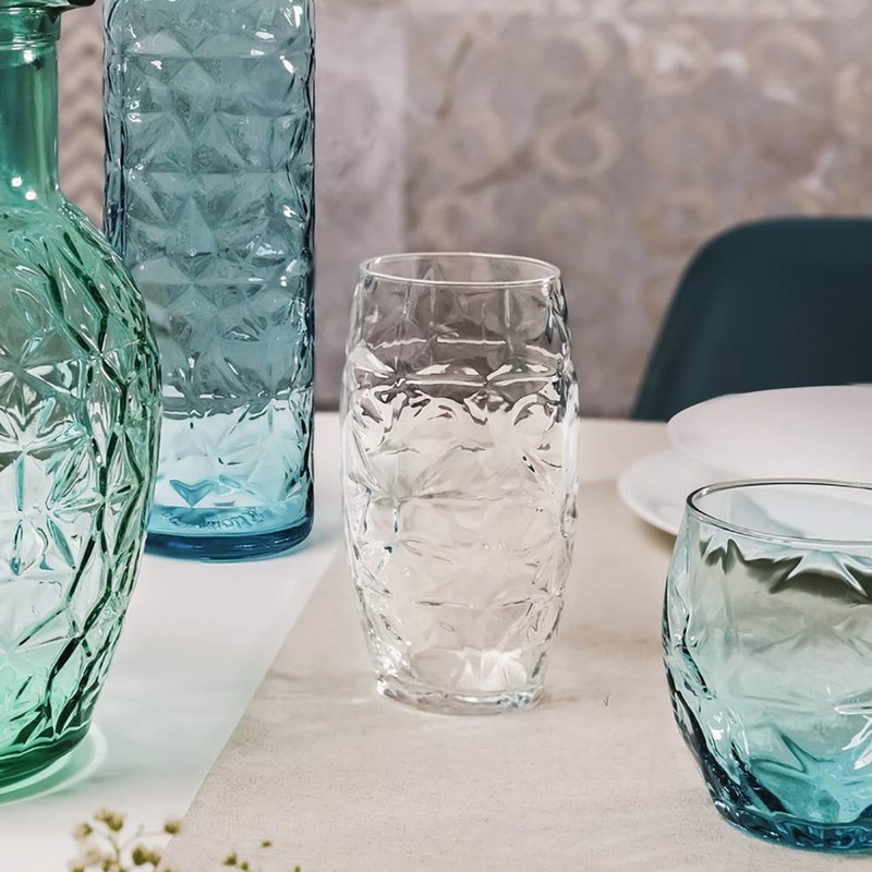 Bormioli Rocco Oriente Cooler Glass, Set of 6, 16 oz,