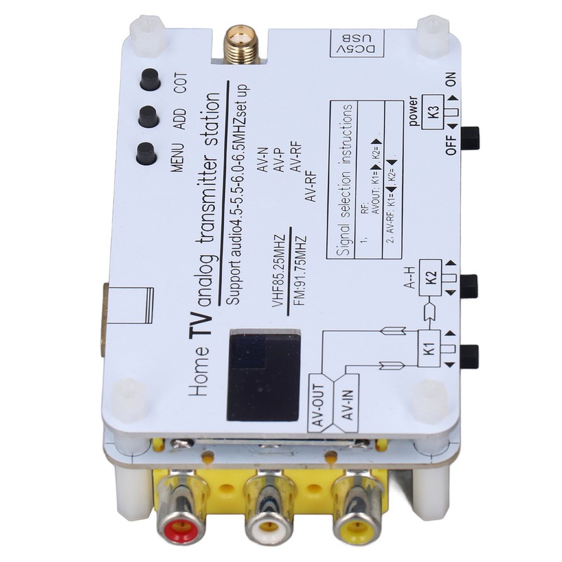 Home TV Analog Transmitter Station Sound Video Signal Transmission AV