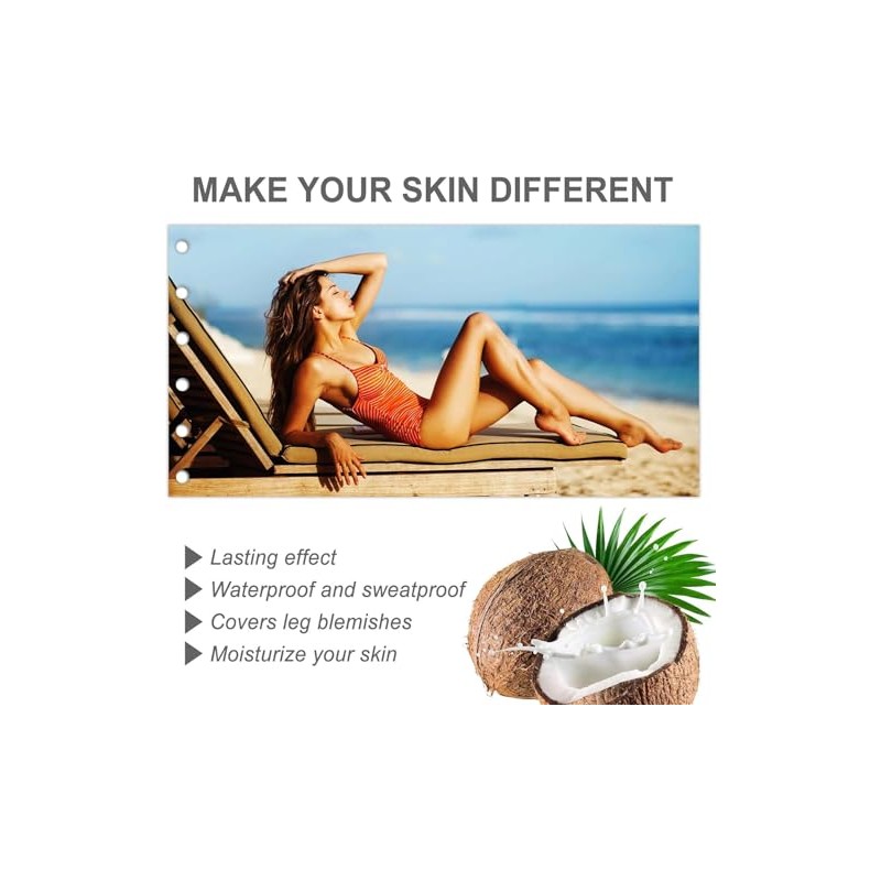 Maquillaje Piernas Resistente Agua Cubierta Tatuaje Sin Transferencia | Resistente