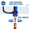 TOOLCY Short Pressure Washer Gun with Swivel, 3/8" QC Inlet