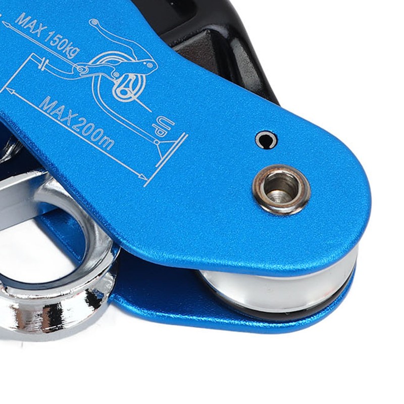 Self Braking Stop Descender Aluminium Alloy 150kg Bearing Capacity Hand