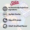 SOLA Low Carb & Keto Friendly Bagels, Blu-berry - 5g