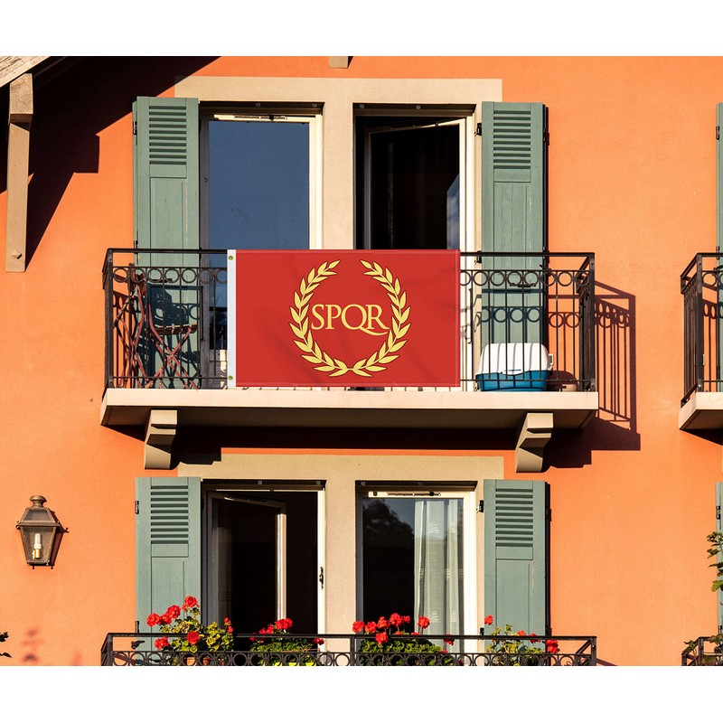 3×5 FT Roman Empire Flag, Large 100D SPQR Outdoor Banner,Canadian