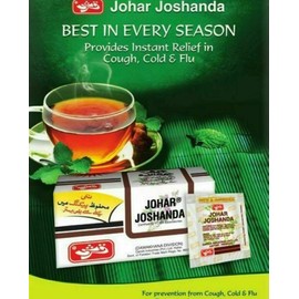 Qarshi Johar Joshanda Herbal Tea Cold Flu remedy - Pack of 30 Sachets (4)