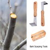 DOITOOL Felled Draw Shave Knife: 2pcs Bark Removal Tool Straight