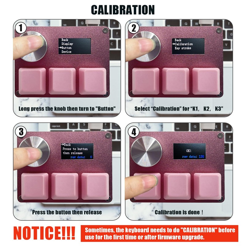 BTXETUEL SayoDevice O3C OSU Keyboard Rapid Trigger Hall Switches Magnetic