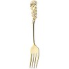 Takakuwa Metal Rose Cutlery Dessert Fork, Gold 004973