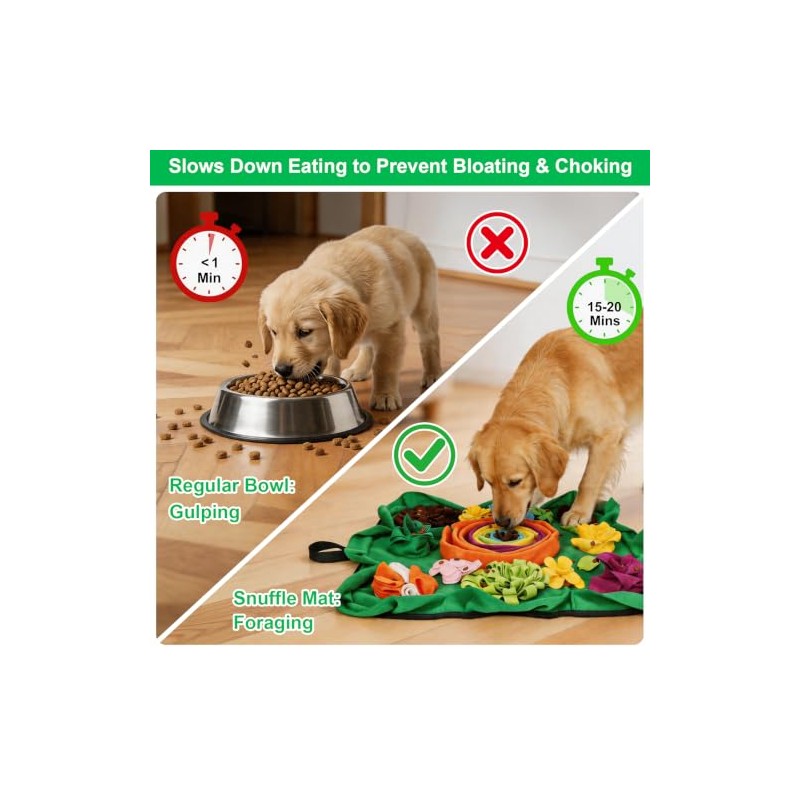 Vextronic Alfombrilla para Olfatear para Perros De Razas Grandes, Pequeñas