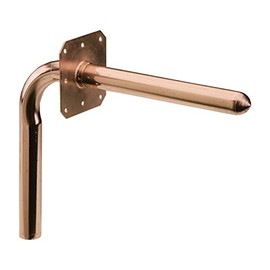 VIEGA 19786 Propress Zero Lead Copper 90-Degree Stub-Out with Wall Plate Strap 1/2" (3-Pack)