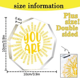 2024 Stocking Suffer Best Funny White Elephant Stocking Stuffers For Friends Christmas Stocking Stuffers For Women Stocking Stuffers For Family Stocking Stuffers For Boss Inspirational Sunshine Gifts Double Sided Acrylic