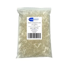 Empty Gelatin Capsules Transparent Size 000 Pack of 1000