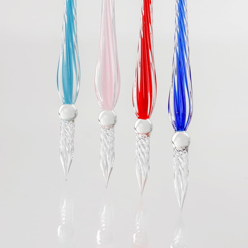 【1670年創業フランスの伝統的ブランド】エルバン ガラスペン 【ハンドクラフト】 ボンボン ロイヤルブルー & ミニインク ナイトブルー(10ml)セット HERBIN hb21819set