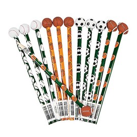 Fun Express Sports Pencils with Ball Eraser