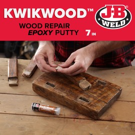 J-B Weld 8258 KwikWood Wood Repair Epoxy Putty Stick-7 inch, Beige