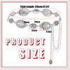 Eigso Boho Lapse Concho Chain Waist Belt for Women Cowgirl