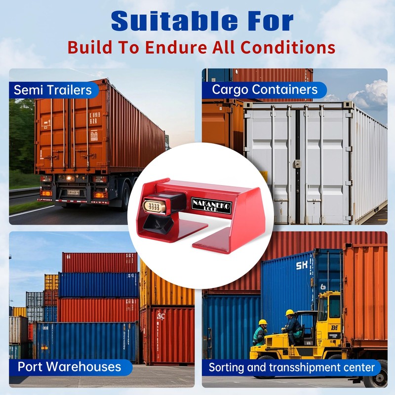 NAKANEKO Container Locks, Heavy Duty Cargo Lock, Container Door Locks,