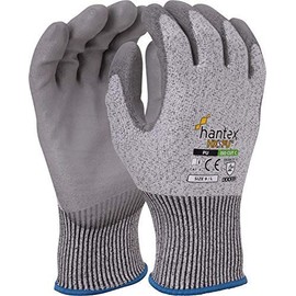 Hantex® HX5PU Cut Resistant Level 5 Work Gloves Grey PU Palm Coated (11 / XXL)