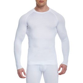 4 Pack Men's Compression Shirts Long Sleeve UPF SPF Rash Guard Workout Base Layer Undershirt Gear M