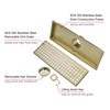Orhemus Linear Shower Floor Drain with Removable Cover Grid Grate