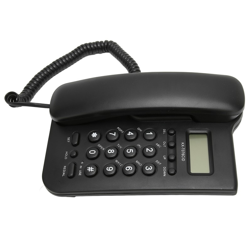 Desk Phone Caller ID Wall Mount Minimalist Corded House Phone
