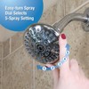 Danco 1.8GPM 5-Spray Water-Saving Shower Head with Adjustable Swivel Ball