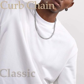 Men's & Women's Stainless Steel Chain Rapper Necklace 4.8mm 20 inch Costume Hip Hop Jewelry