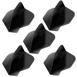 HRLORK 15 Packs Dart Flights Standard Thick Flight Extra Multiple Darts Flight Dart Sets- Black
