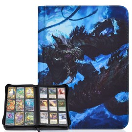 Arcane Fortress MTG Card Binder, 9-Pocket Magic Card Album, Holds 360 Cards, Leather Side -Loading Card Storage Binder, Premium Card Collector Book for TCG Players (Forbidden Ritual)