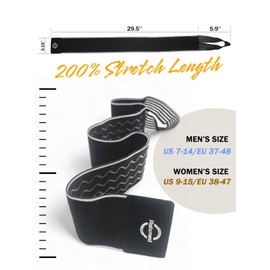 Rolxmed Ankle Strap Support Brace Nylon Bandage Compression Wrap for Fitness Exercise Achilles Tendon Ankle Sprain for Men and Women (Adult, One Size)