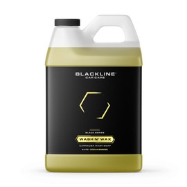 BLACKLINE Wash N' Wax: Premium car wash soap with carnauba wax. Cleans, shines, and protects in one step for a brilliant, long-lasting finish. - Size: 16oz | Wash N' Wax