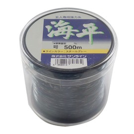 Sunline Kaihei Nylon Line, 164.9 ft (500 m), No. 8, Steel Gray