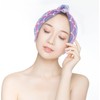 Kisangel 2 Piezas Toalla Turbante Cabello de Microfibra Absorbente Secado
