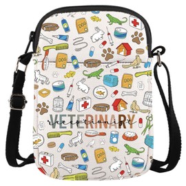Veterinary Receptionist Zipper Pouch Veterinarian Appreciation Gift Animal Rescue Gift Vet Tech Survival Kit (Vet Receptionist CR EU)