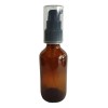 Meliars Frasco Dosificador 60 Ml Cristal Ambar Bomba Negra (50