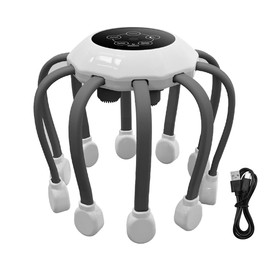 WANGCL Electric Scalp Massager, Head Massager, 10 Massage Nodes, 5 Modes, Portable Wireless Head Massage for Stress, Relaxation and Tension