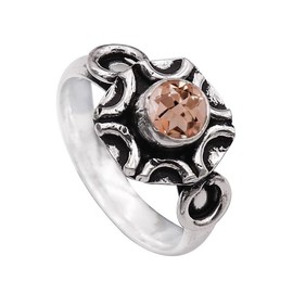 Morganit im Labor gezüchtet Edelstein 925 Sterling Silber Band Ring Männer & Frauen Alle Größen Handgefertigt Schmuck TSR1006BC_20 (66 (21.0))