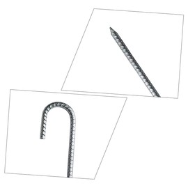 KOMBIUDA Ground Anchor Kit Heavy Duty Galvanized Steel Piles for Tent Trampoline and Fence