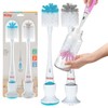 Nuby Bottle and Nipple Brush with Soft Bristles and Stand