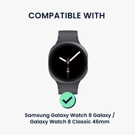 kwmobile Adaptador de Correa Compatible con Samsung Galaxy Watch 8 Galaxy/Galaxy Watch 8 Classic 46mm - 4X Conector de Correa de reemplazo para smartwatch - Conexiones para Correas de 22 mm