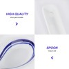 Healeved 5pcs Border Ceramic Spoon Multi-Functional Porridge and Soup Spoon